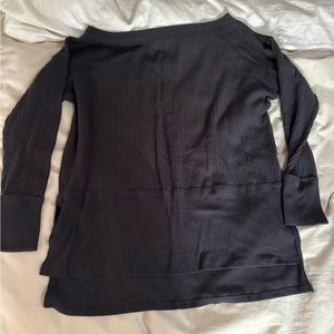 Aerie Off the shoulder waffle sweater